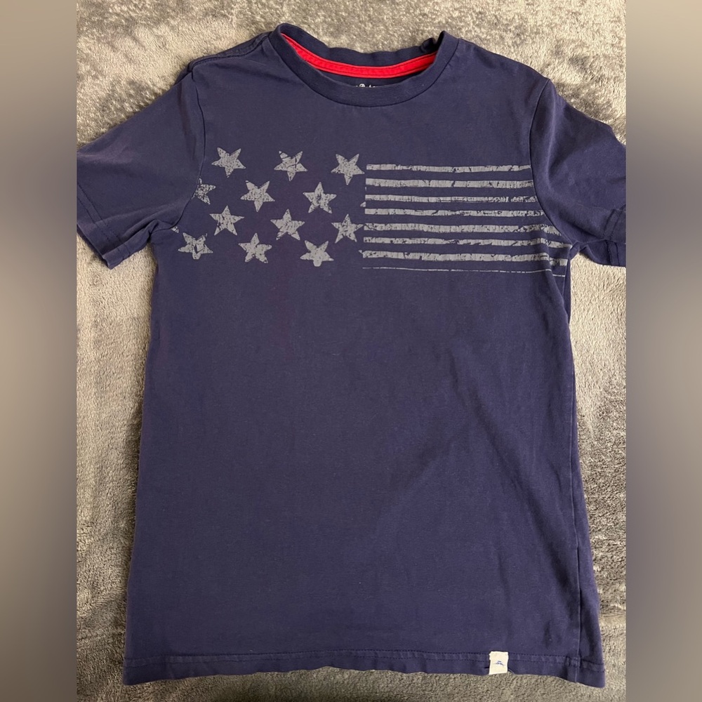 5/$25 Tommy Bahama Kids American Flag Shirt Size M (7/8)